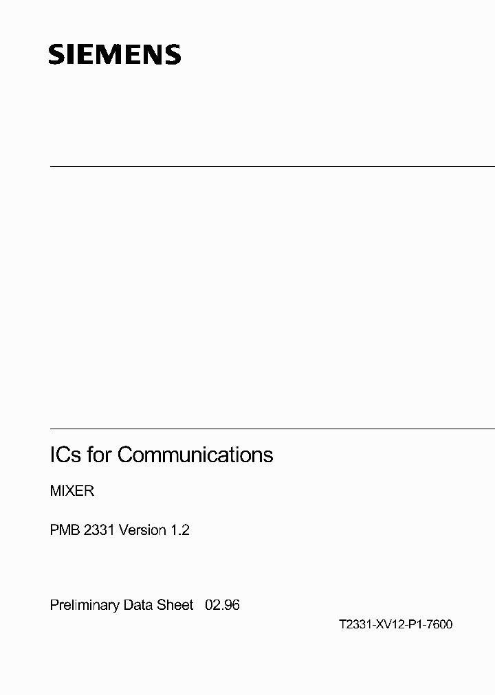 PMB2331_1039458.PDF Datasheet