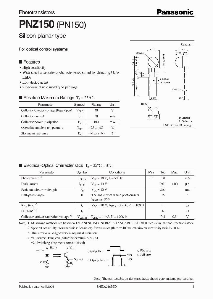 PNZ150_1297199.PDF Datasheet