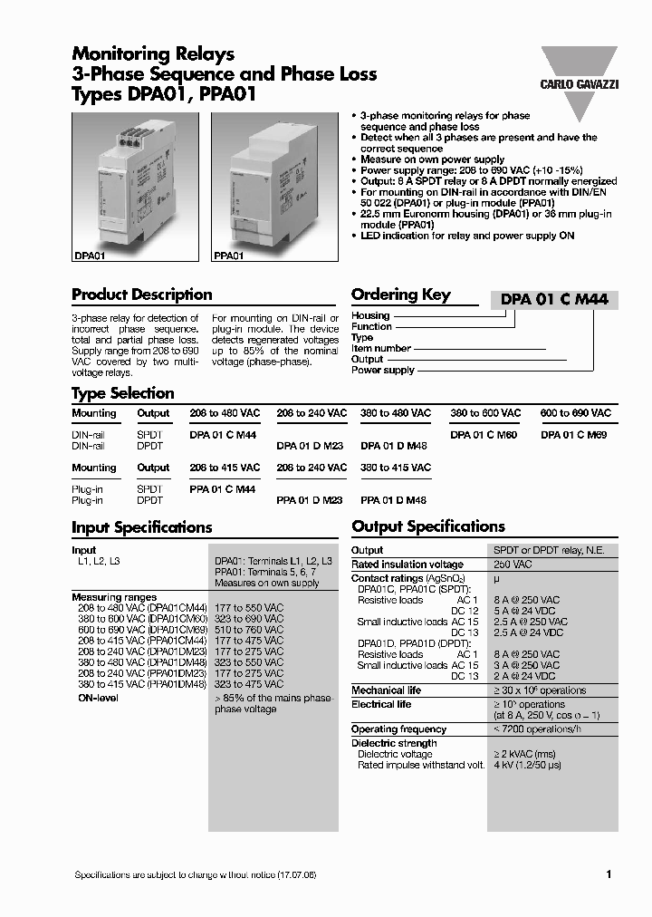 PPA01DM48_1297258.PDF Datasheet