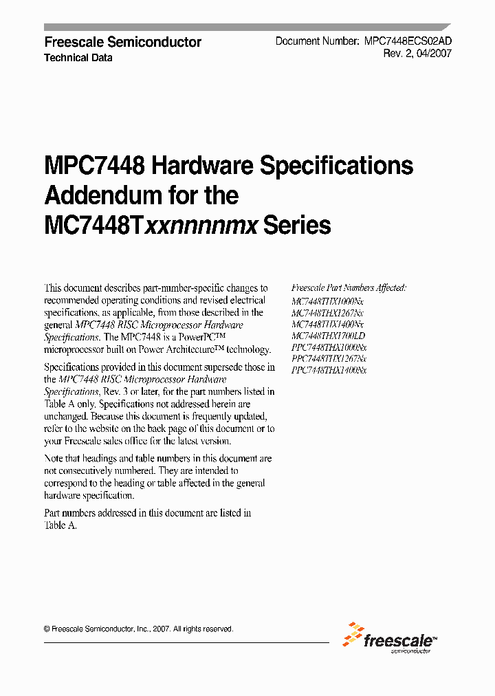 PPC7448THX1400NX_1297269.PDF Datasheet
