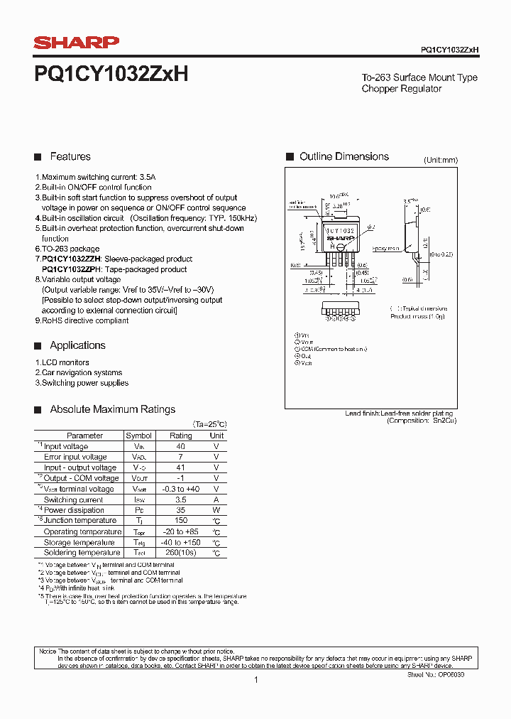 PQ1CY1032ZXH_1297329.PDF Datasheet