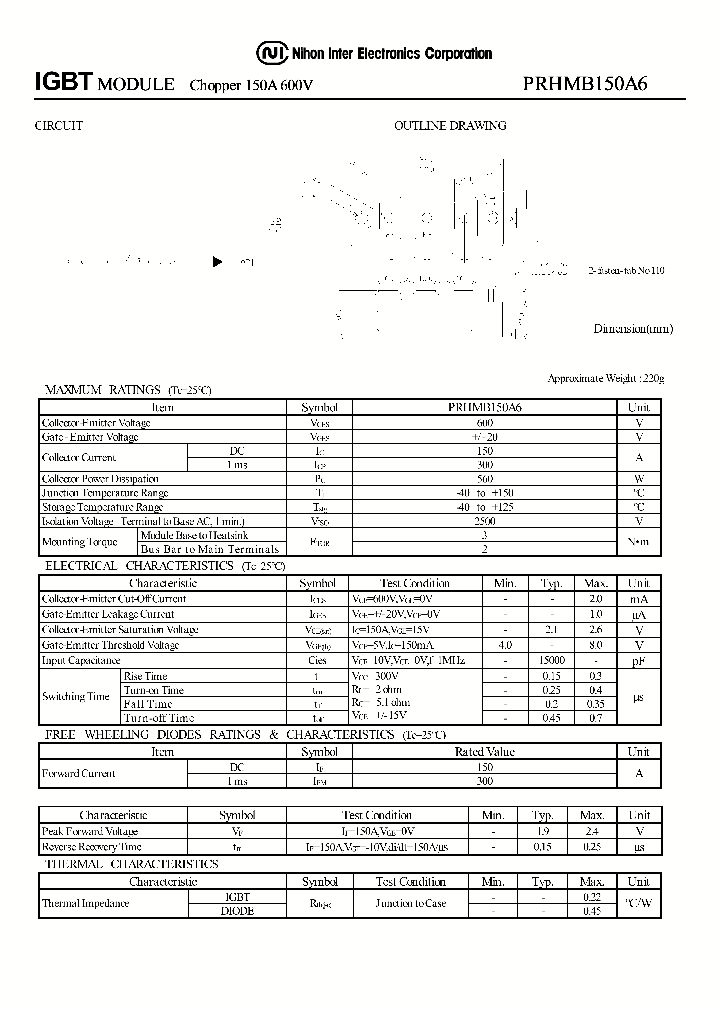 PRHMB150A6_1297442.PDF Datasheet
