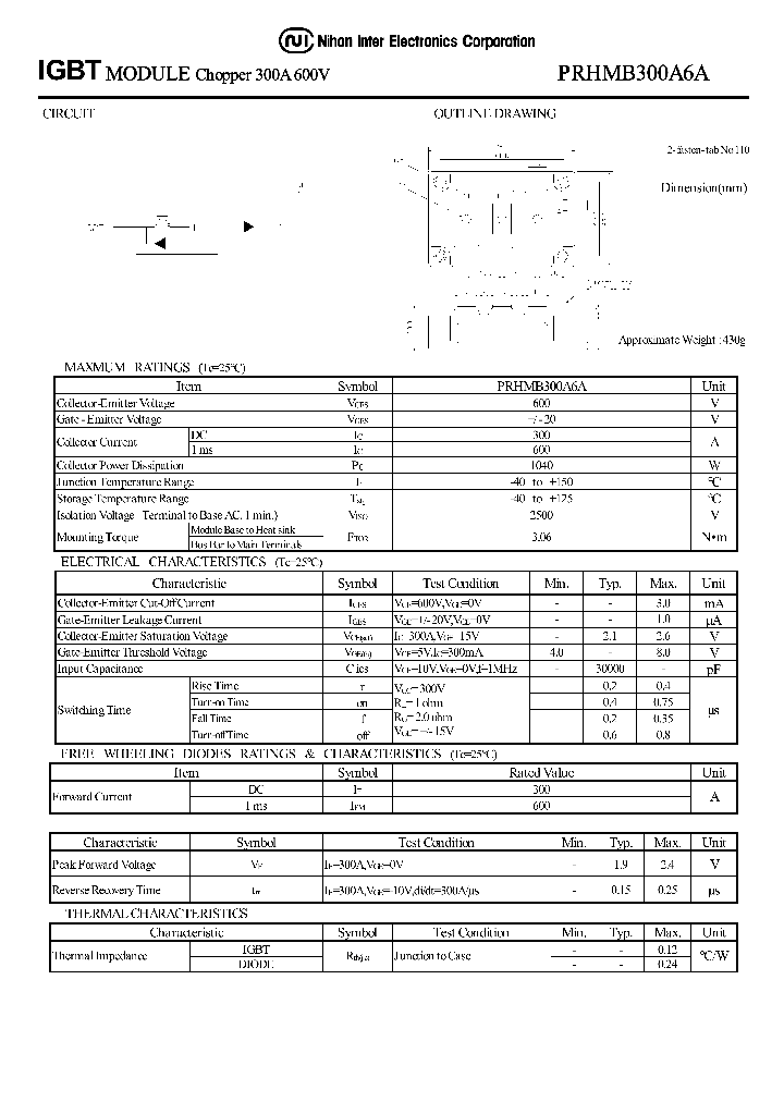 PRHMB300A6A_1297451.PDF Datasheet