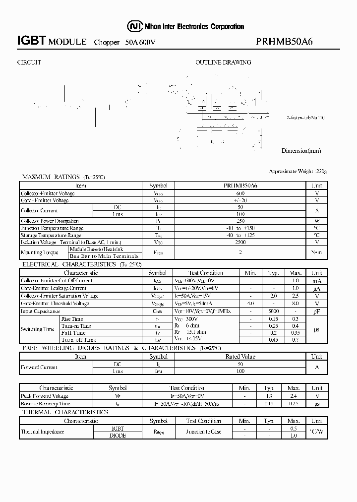 PRHMB50A6_1297459.PDF Datasheet