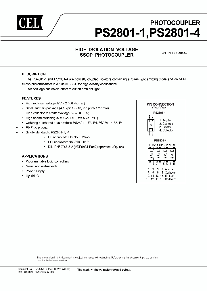 PS2801-4_1162788.PDF Datasheet