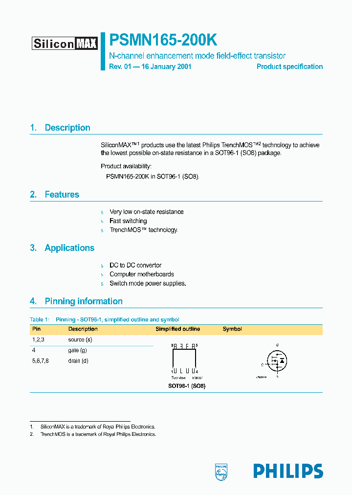 PSMN165-200K_1297881.PDF Datasheet