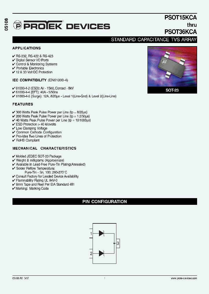 PSOT15KCA-T7_729246.PDF Datasheet