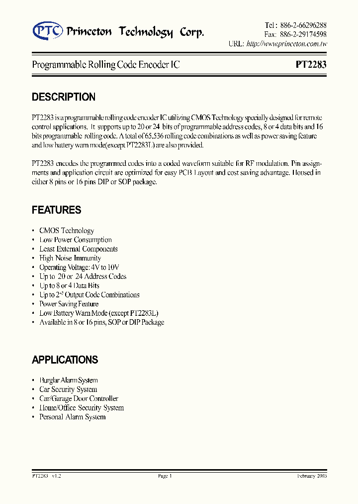 PT2283_933056.PDF Datasheet