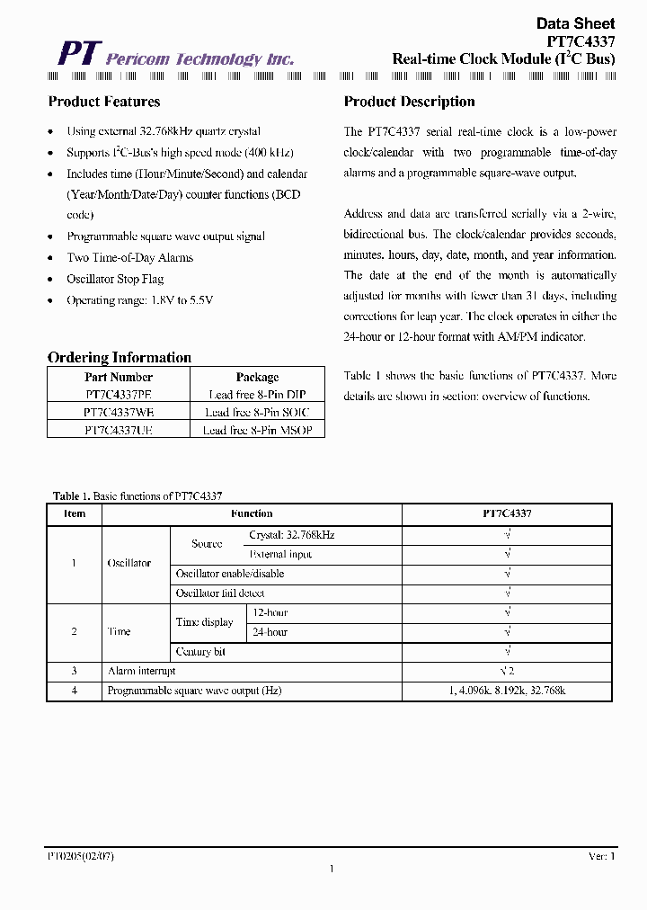 PT7C4337_1072786.PDF Datasheet