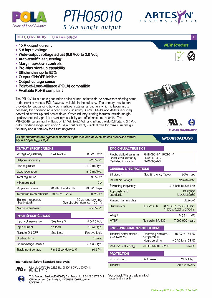 PTH05010WAD_1090840.PDF Datasheet