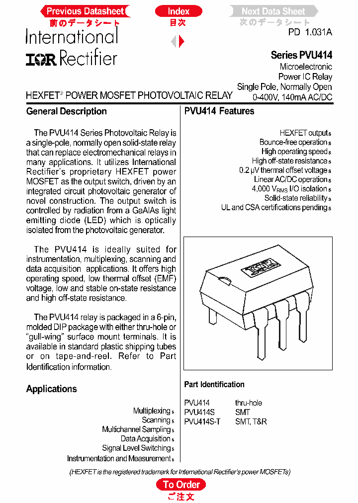 PVU414_1168121.PDF Datasheet