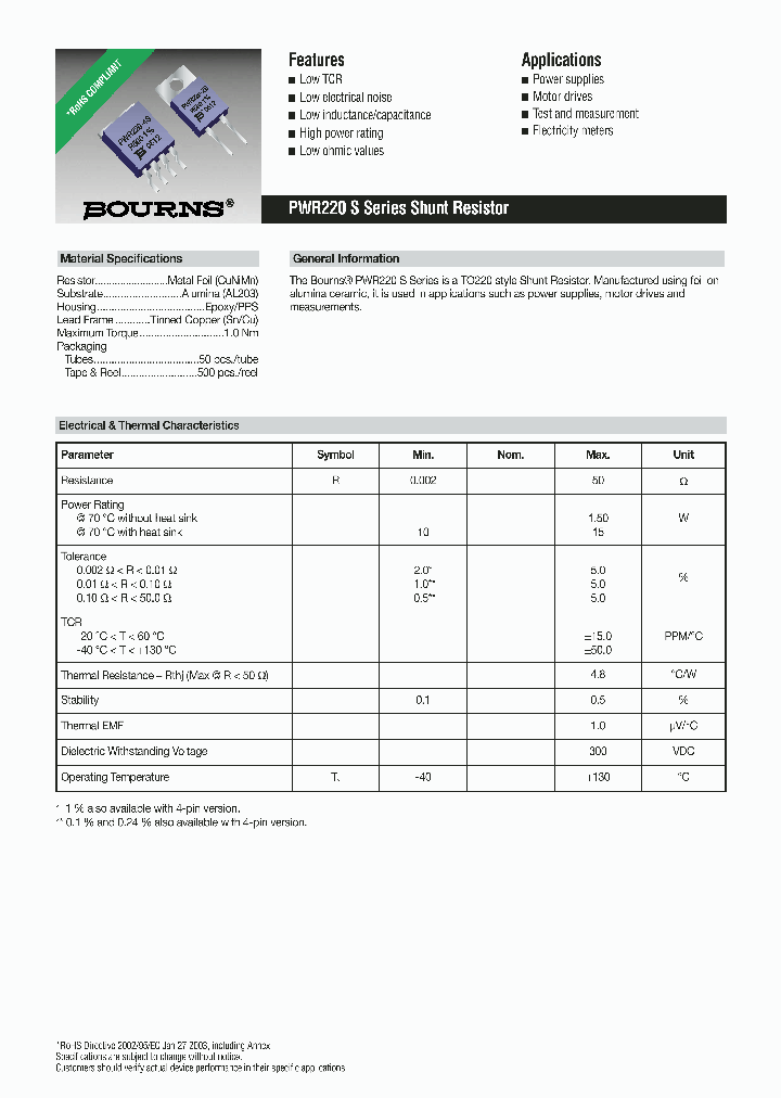 PWR220-2SAR0400D_695016.PDF Datasheet