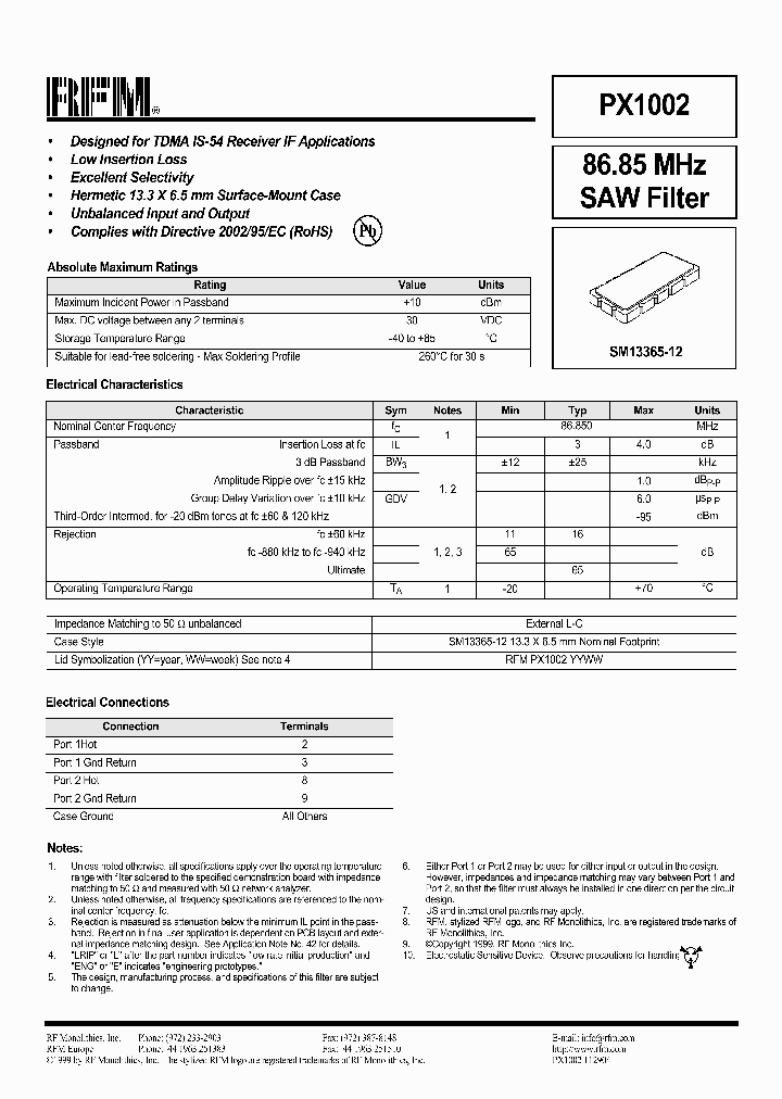 PX1002_1298519.PDF Datasheet