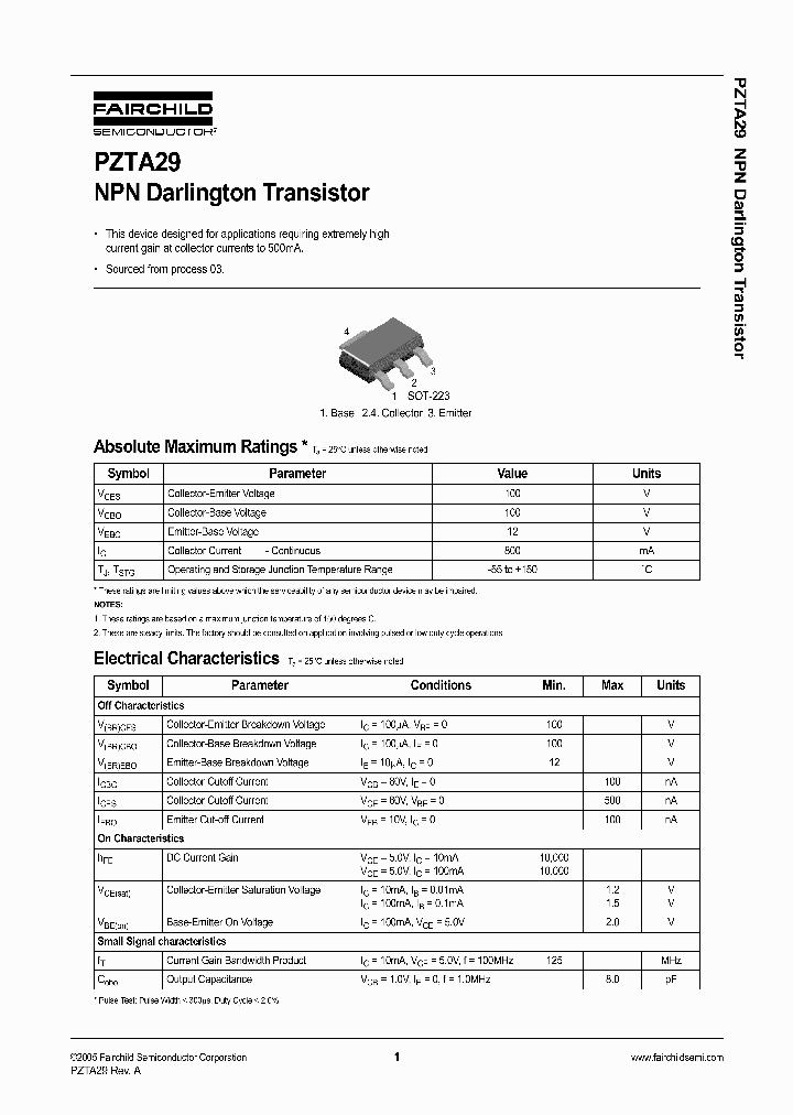 PZTA29_1053964.PDF Datasheet