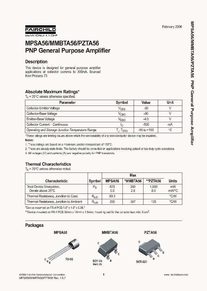 PZTA56_1298626.PDF Datasheet