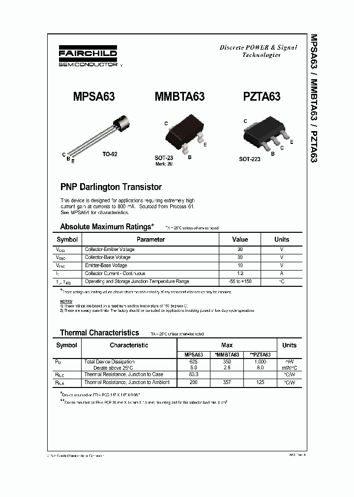 PZTA63_1298627.PDF Datasheet