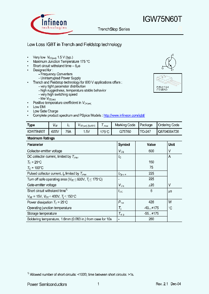 Q67040S4726_1095252.PDF Datasheet