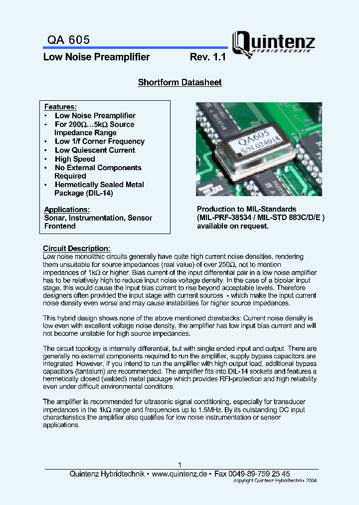 QA605_1299782.PDF Datasheet