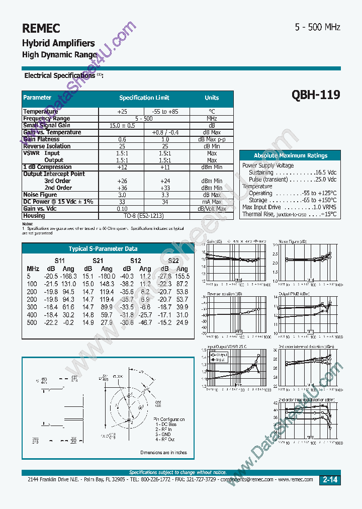 QBH119_1065669.PDF Datasheet