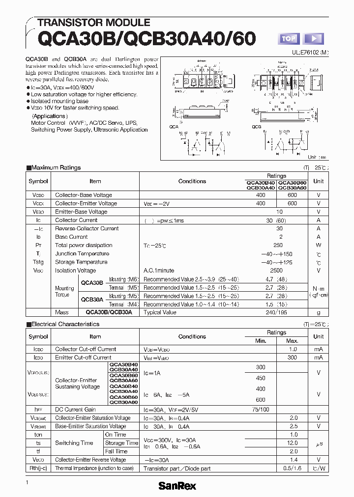 QCA30B60_1156484.PDF Datasheet