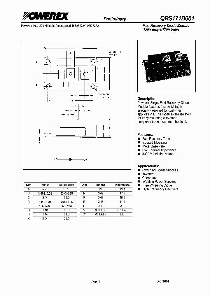 QRS171D001_1300041.PDF Datasheet