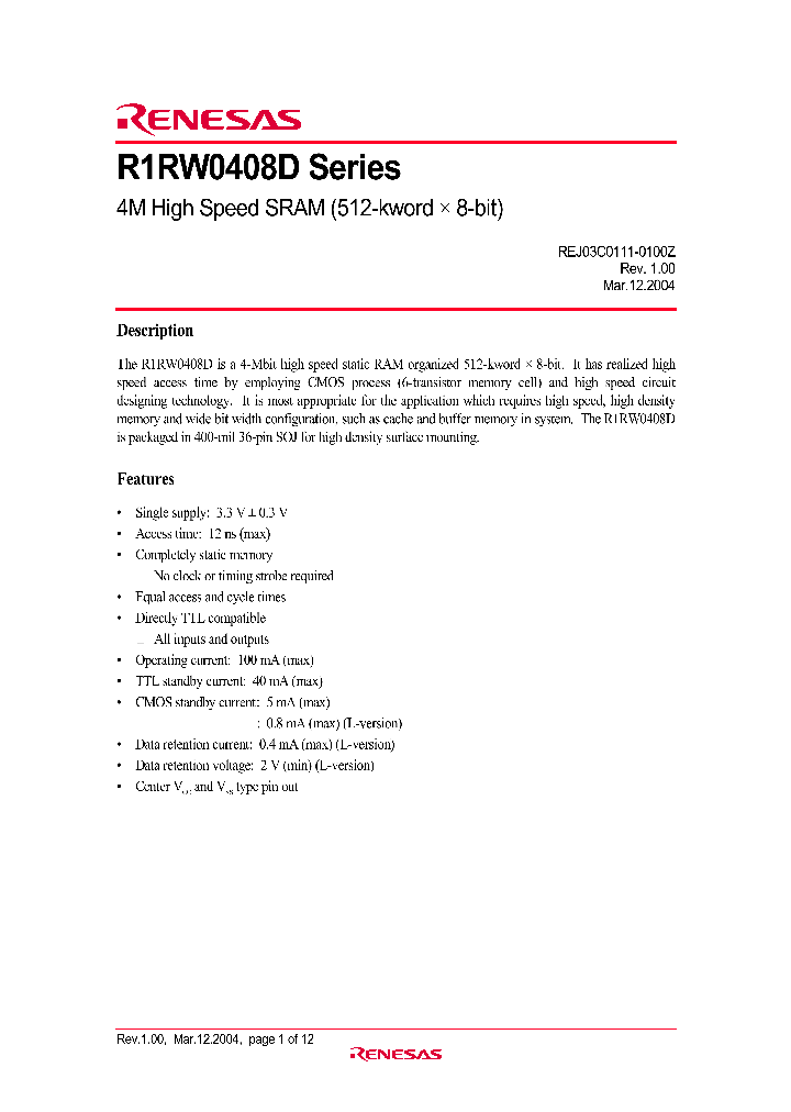 R1RW0408DGE-2PR_1300297.PDF Datasheet