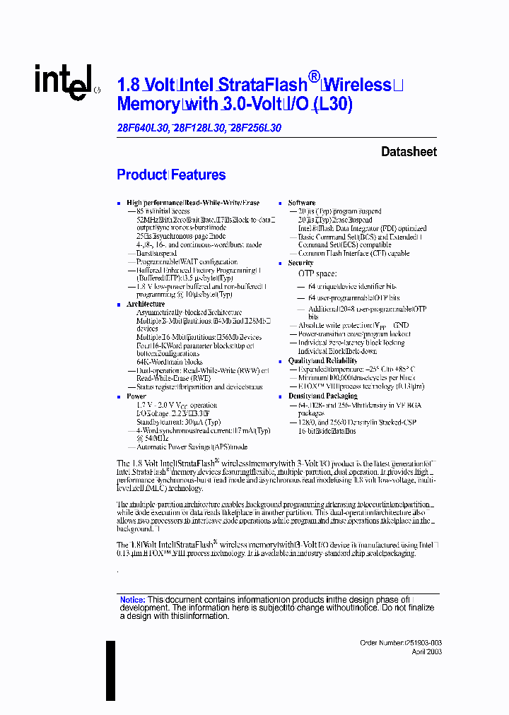 GE28F640L30T85_712215.PDF Datasheet