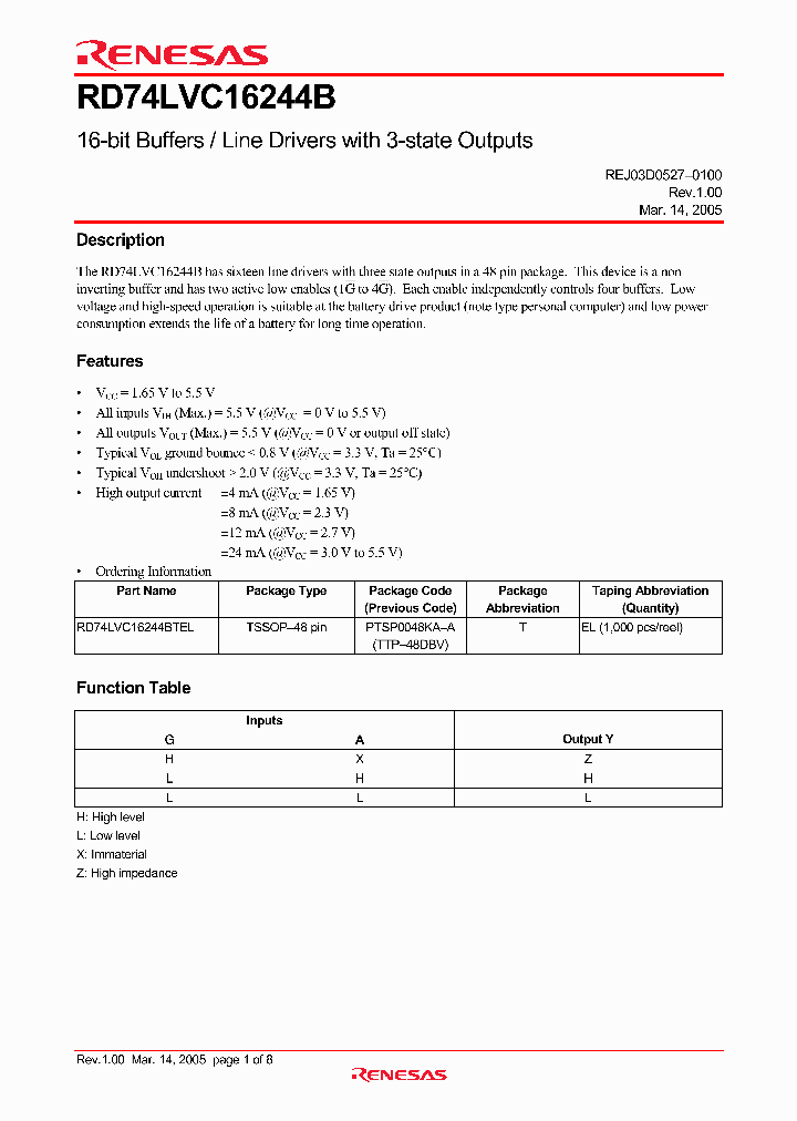 RD74LVC16244BTEL_1300998.PDF Datasheet