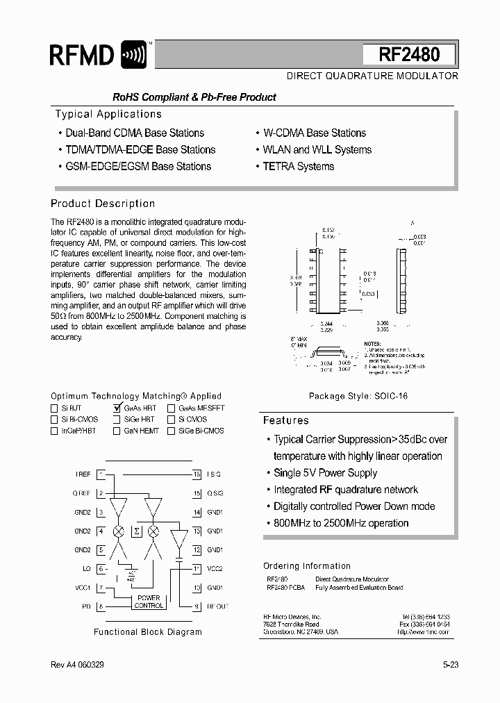RF2480PCBA_1046586.PDF Datasheet