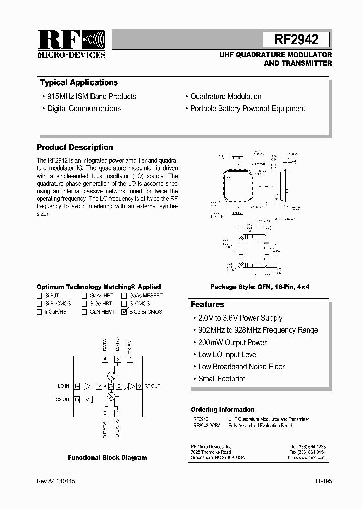 RF2942_1301419.PDF Datasheet