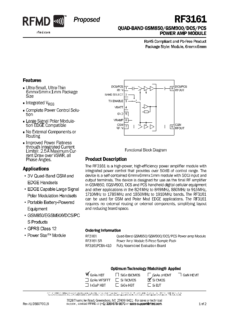 RF3161_1142834.PDF Datasheet