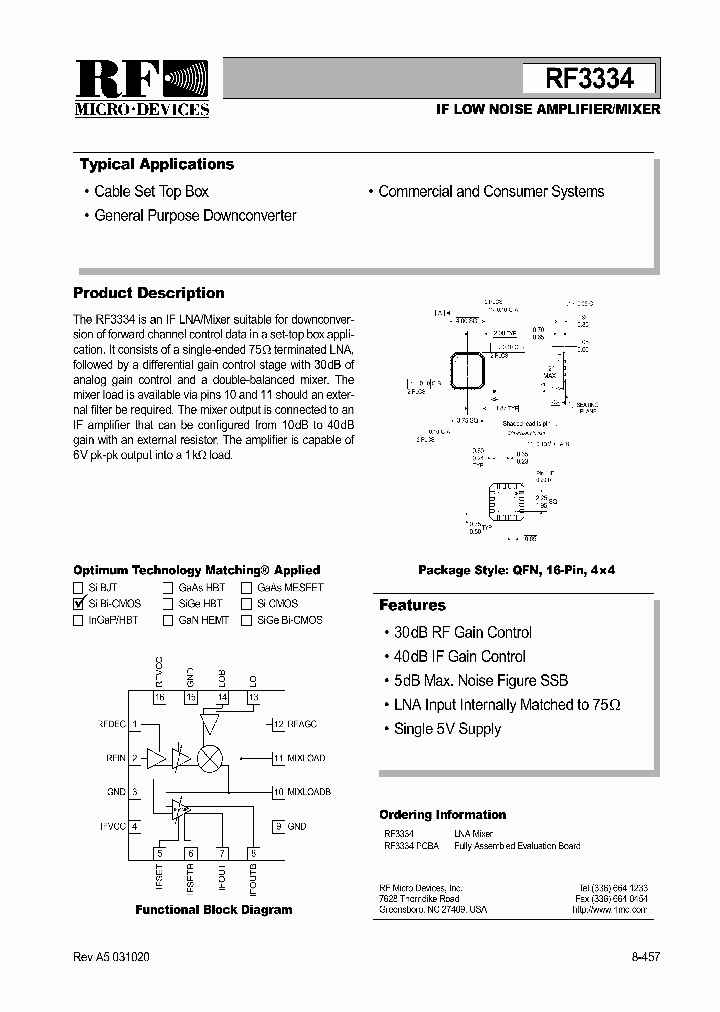 RF3334PCBA_1301459.PDF Datasheet