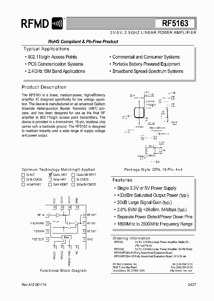 RF5163PCBA-WD_1301488.PDF Datasheet