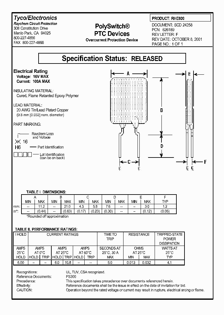 RHE600_1301788.PDF Datasheet
