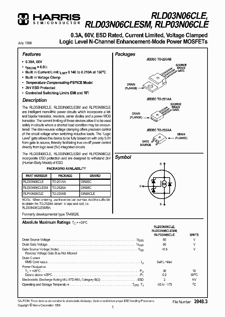 RLP03N06CLE_1302076.PDF Datasheet
