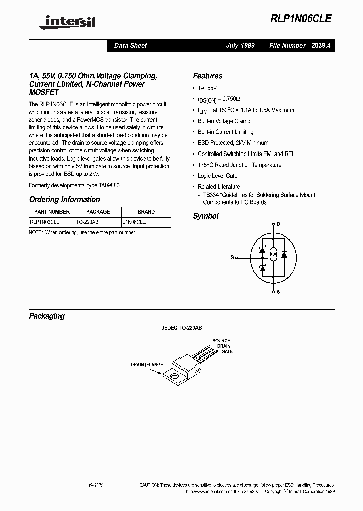 RLP1N06CLE_1302078.PDF Datasheet