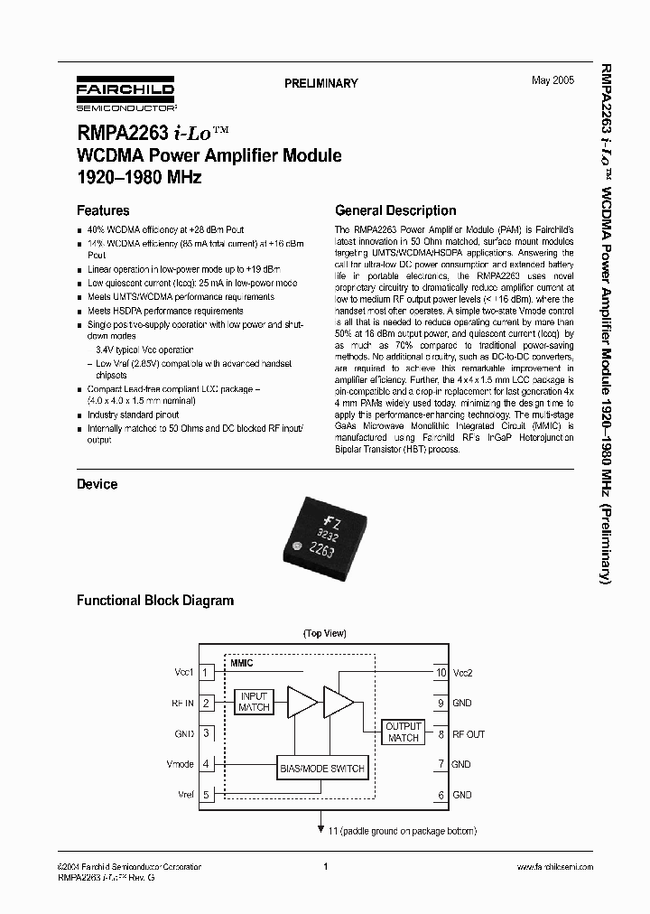RMPA2263_1302233.PDF Datasheet
