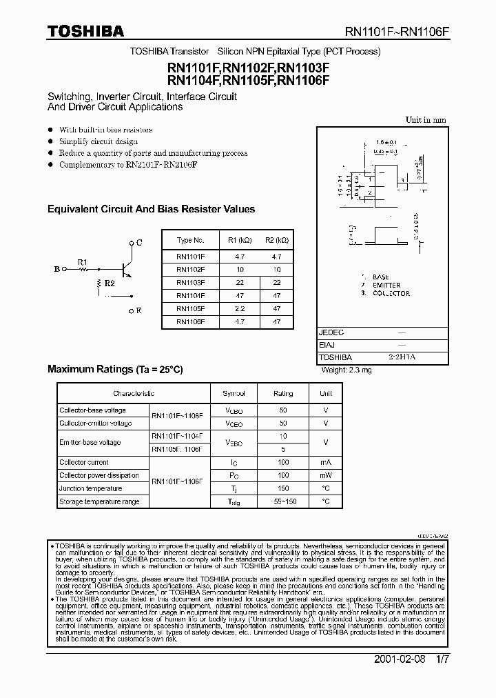 RN1106F_1302265.PDF Datasheet