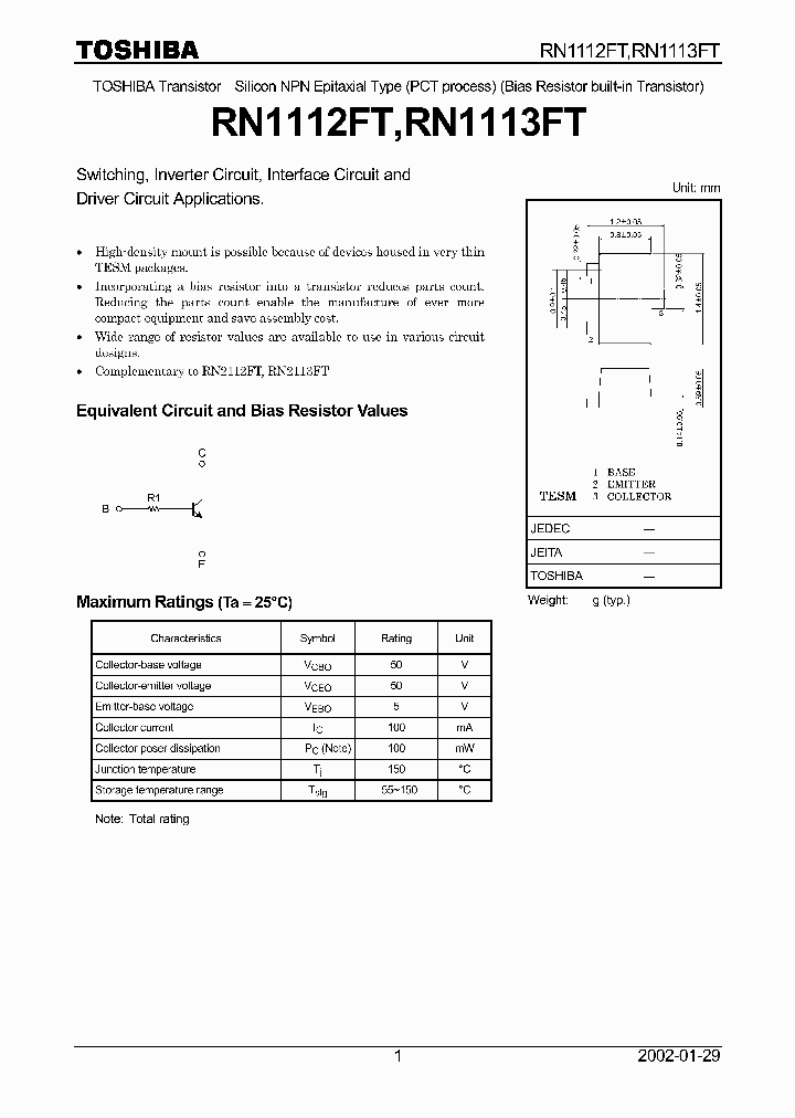 RN1113FT_1302270.PDF Datasheet