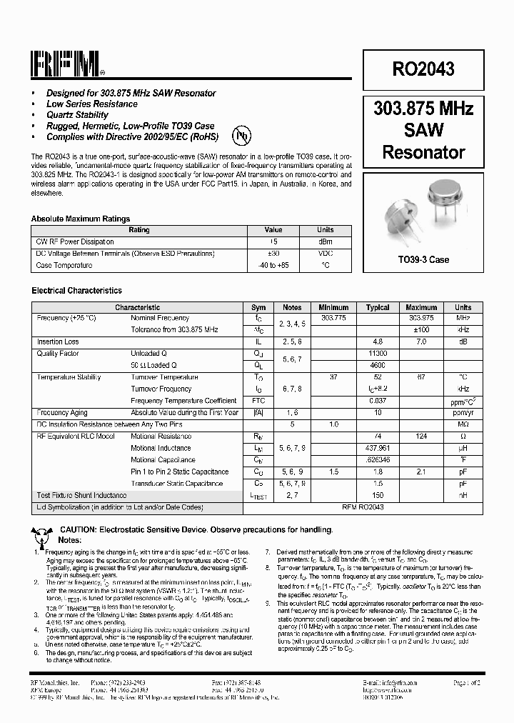 RO2043_1302402.PDF Datasheet