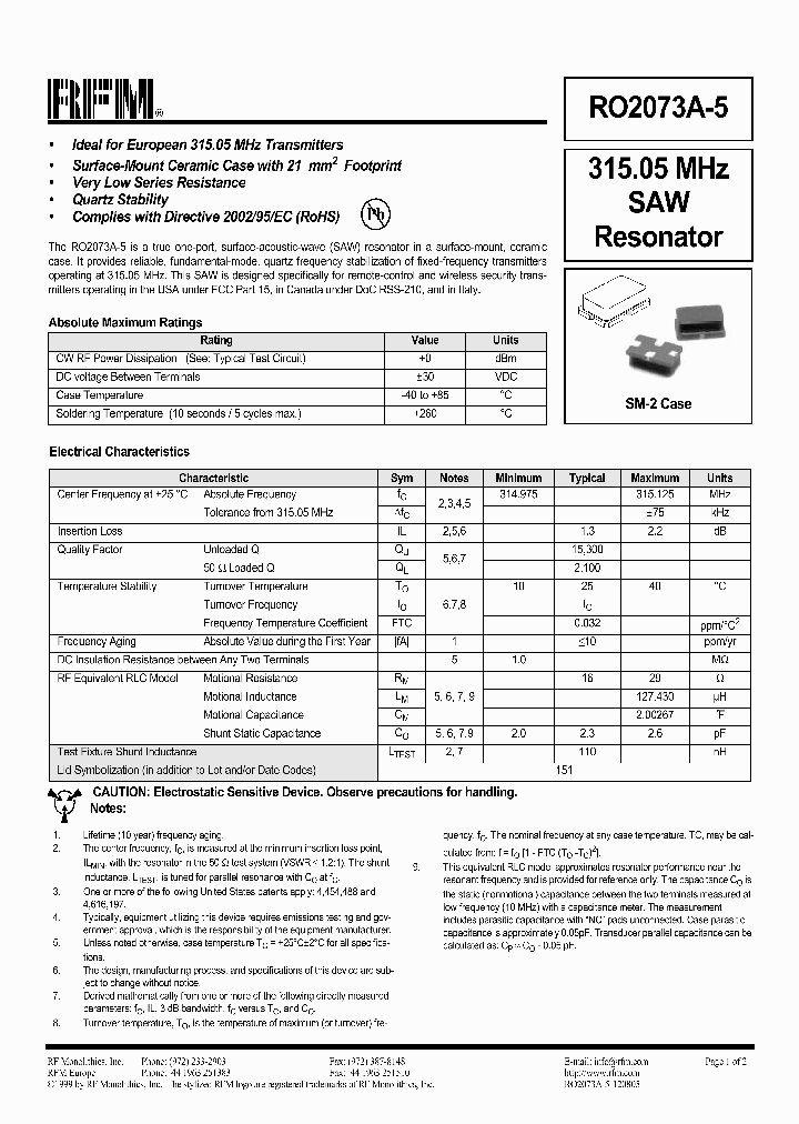 RO2073A-5_1302406.PDF Datasheet