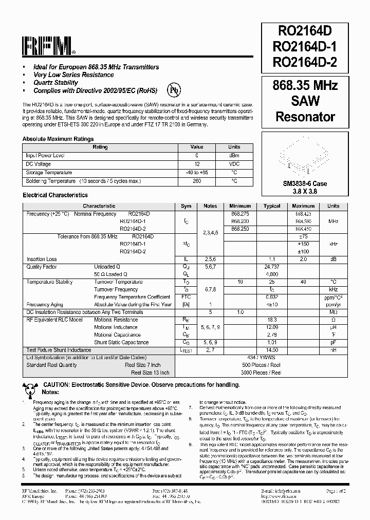 RO2164D-2_1302465.PDF Datasheet