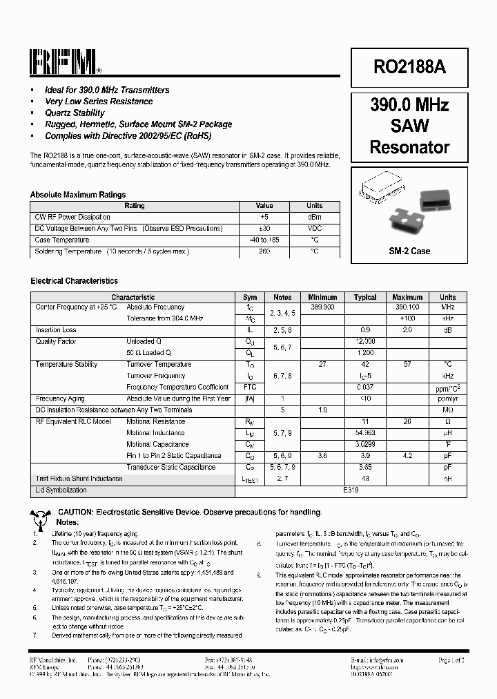 RO2188A_1302473.PDF Datasheet