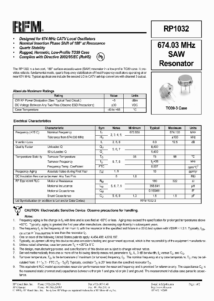 RP1032_1302505.PDF Datasheet