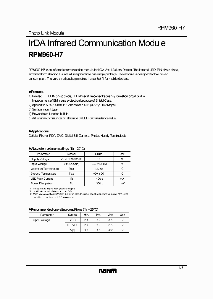 RPM960-H7_1302621.PDF Datasheet