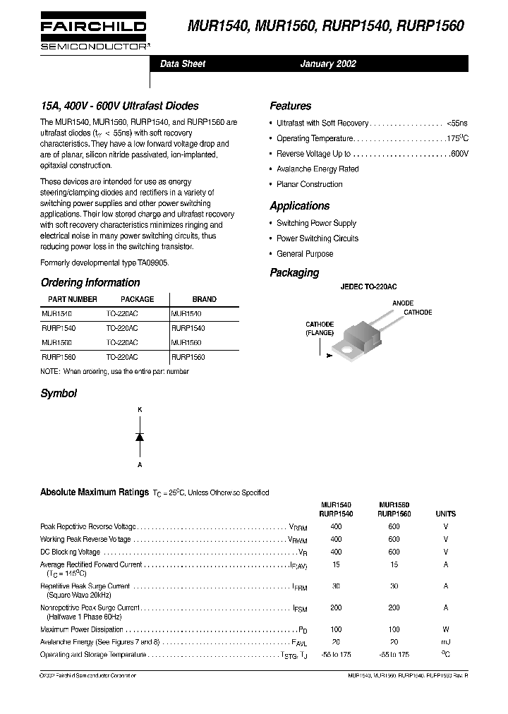 RURP1560_1303014.PDF Datasheet