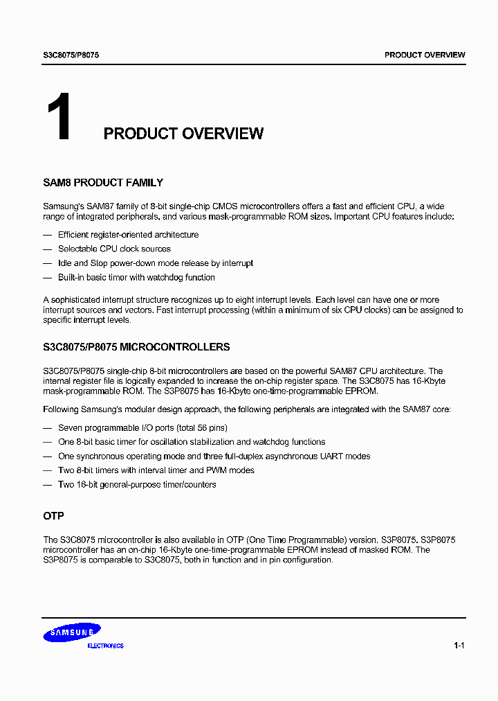 S3C8075_1137245.PDF Datasheet