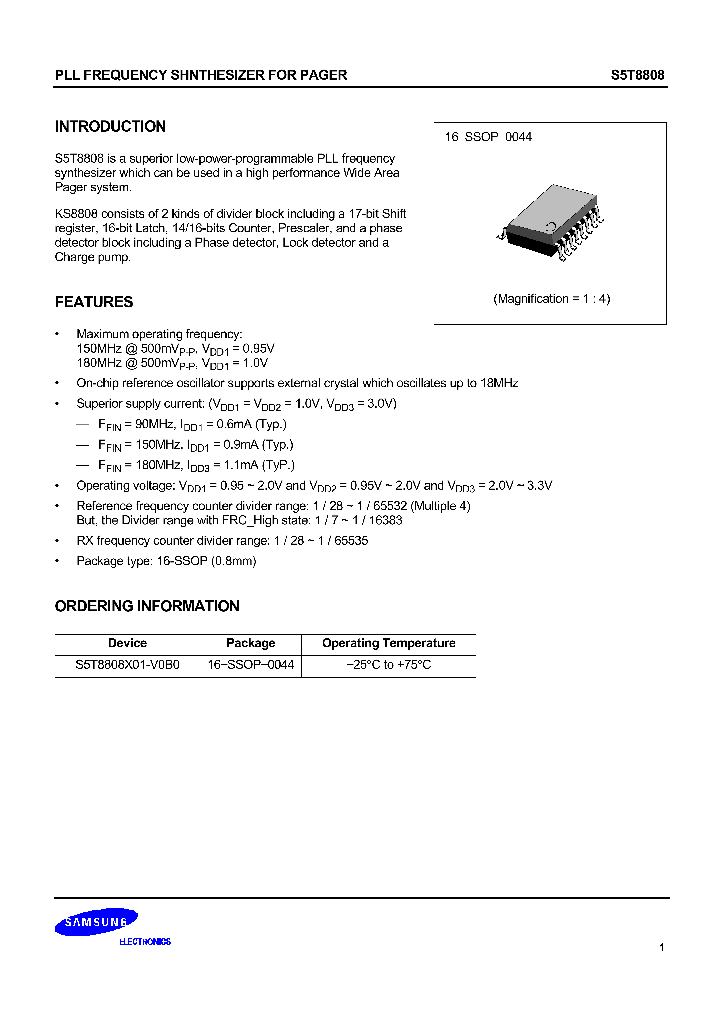 S5T8808X01-V0B0_1304042.PDF Datasheet