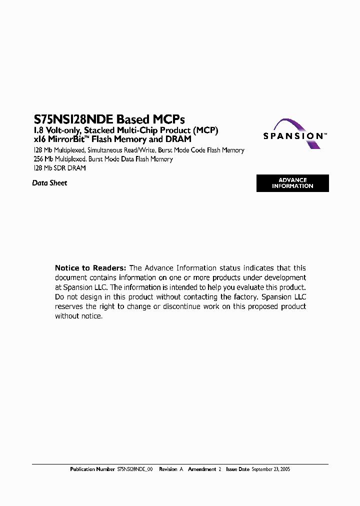 S75NS128NDEZFWNK0_1097806.PDF Datasheet