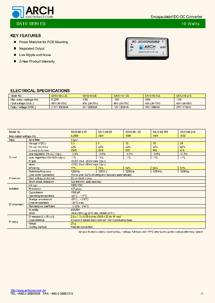 SA10-48-5S_1304371.PDF Datasheet